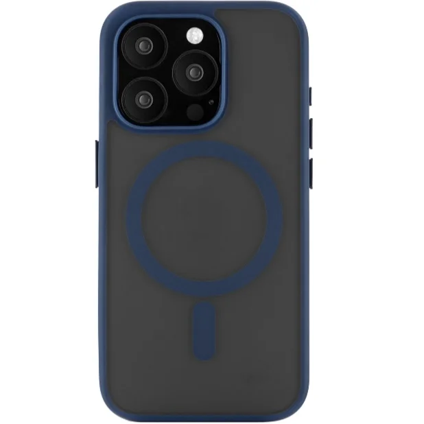 Чехол защитный uBear Cloud Mag Case, iPhone 16 Pro Max, MagSafe, темно-синий