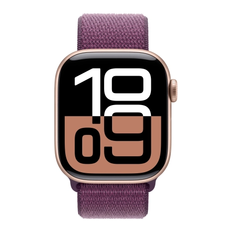Apple Watch Series 10 Sport Loop, 46 мм, розовое золото