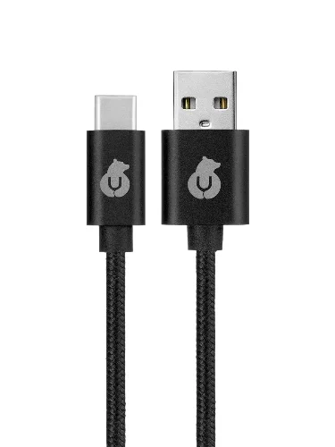 Кабель uBear Cord USB-C/USB-A, черный